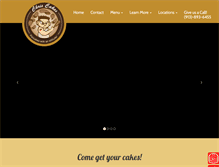 Tablet Screenshot of chriscakes.com